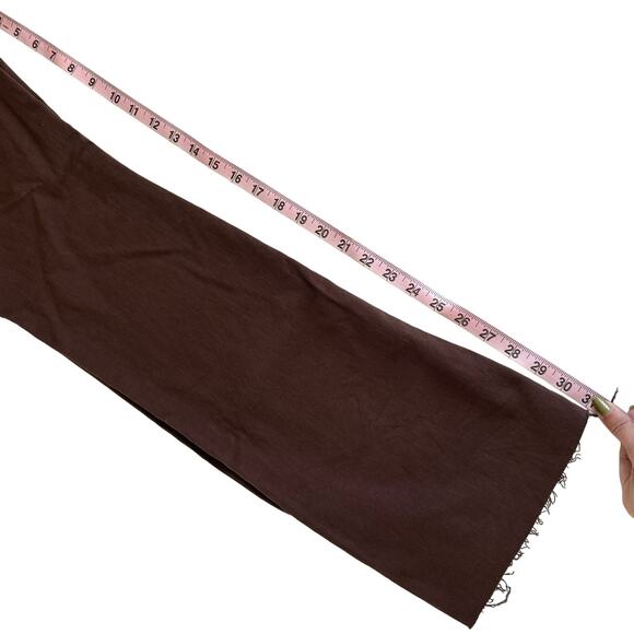 Indigo Rising Women’s Brown Raw Hemline Mid Rise Relaxed Bootcut Jeans Size 27 - Picture 9 of 9